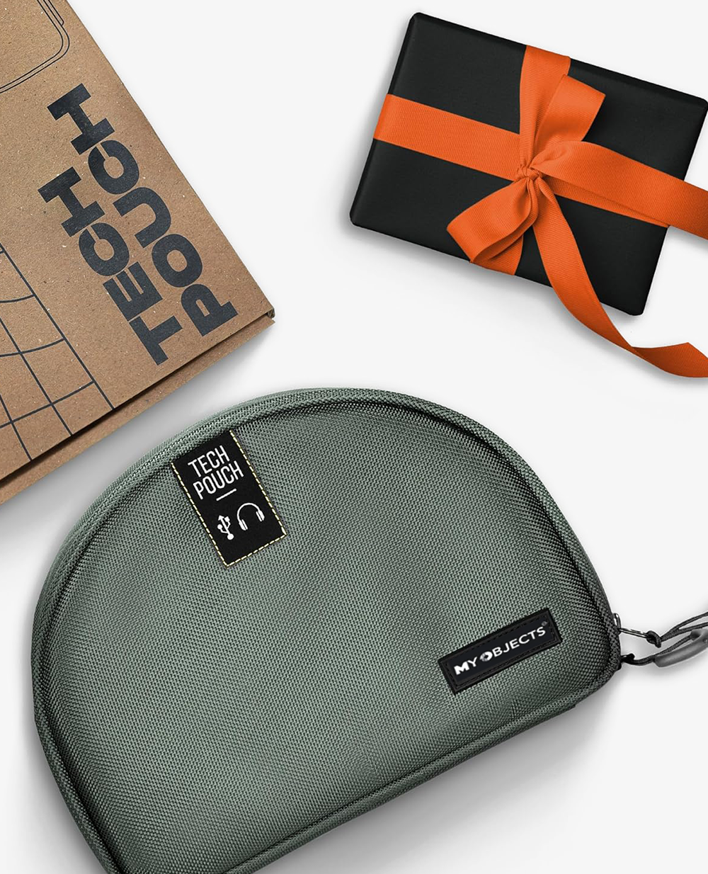 Tech Pouch : The All-in-One Waterproof Travel Organizer - Fossil Grey