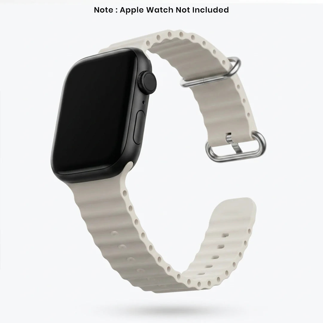 Spacething Ocean Apple Watch Band – 49mm / 45mm Size - White
