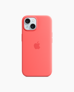 Apple Silicone Case with MagSafe - Guava iPhone 15