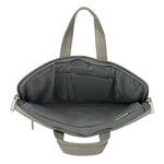 Spacething Helios Leather Laptop Bag With Free Tech Organiser Pouch | 13-14" Inches - Grey