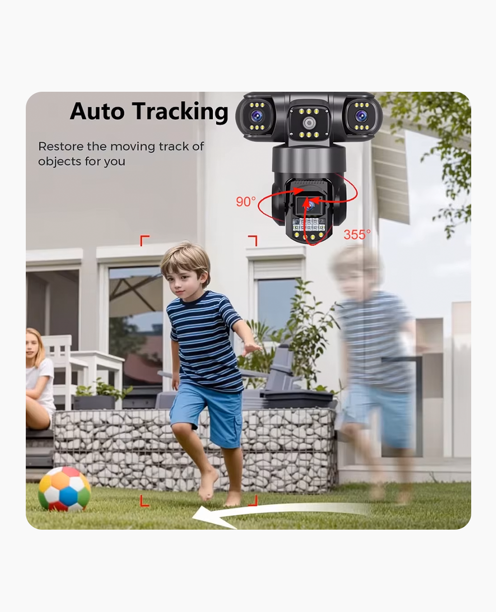 360° 4G Smart Triple Lens CCTV