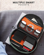 Tech Pouch : The All-in-One Waterproof Travel Organizer - Fossil Grey