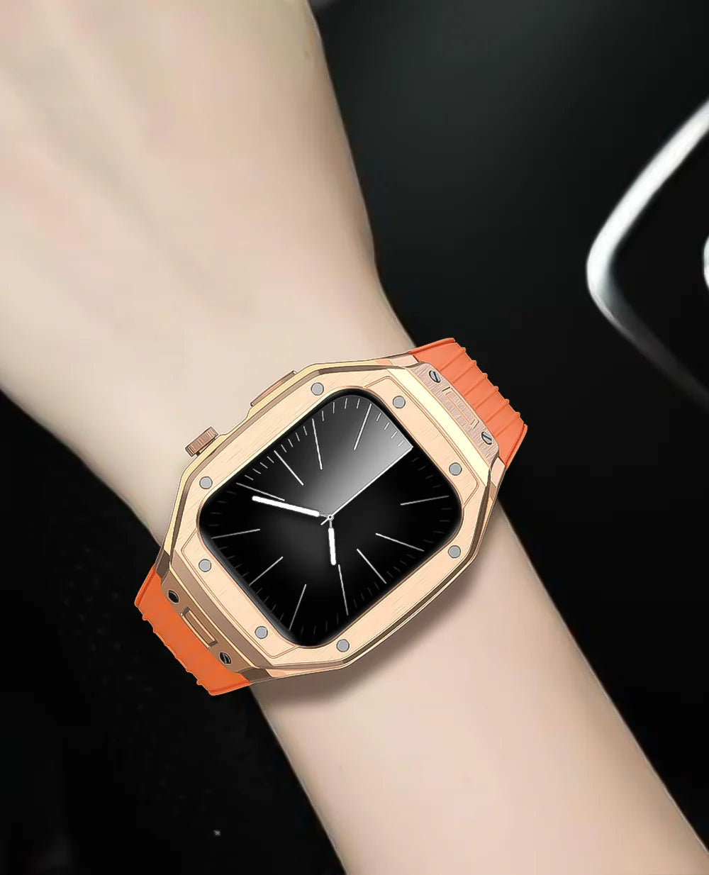 44/45MM Watch Stainless Steel Luxury Case