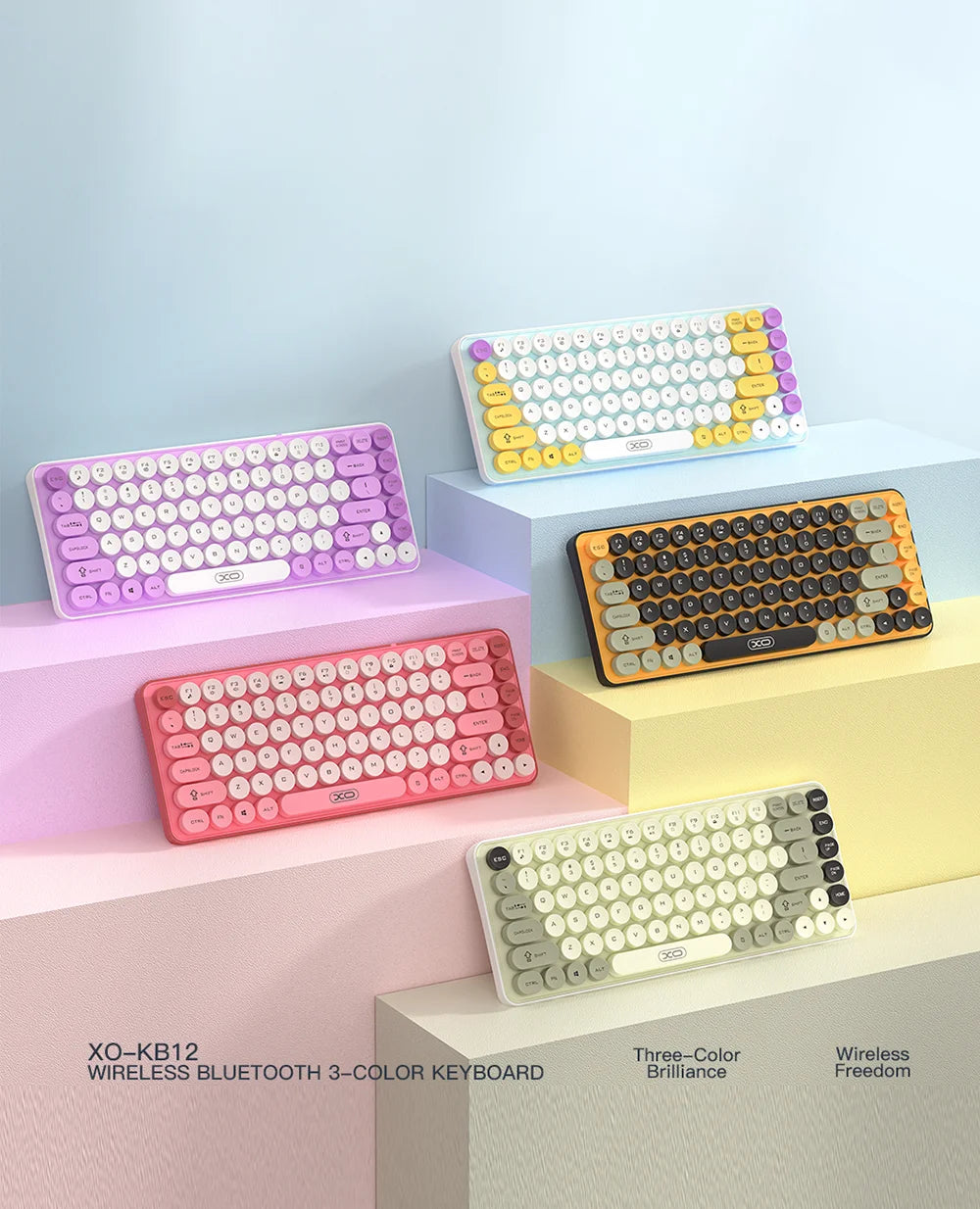 POP Keys Mechanical Bluetooth Keyboard - Yellow Tricolor