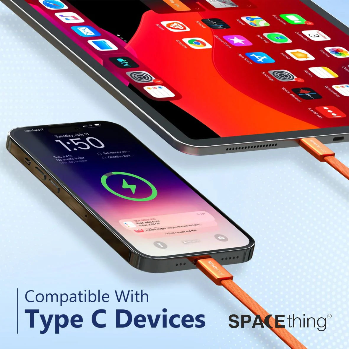 Spacething Neo Link PD 60W C to C Cable - White