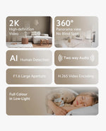 360° Home Security Camera 2K