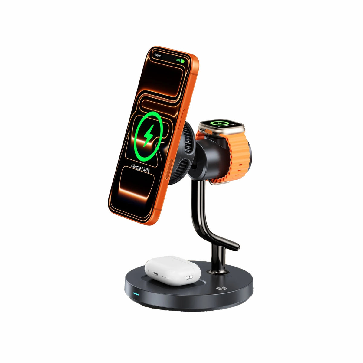 Spacething Mag Fusion 3-in-1 Wireless Charger - Black