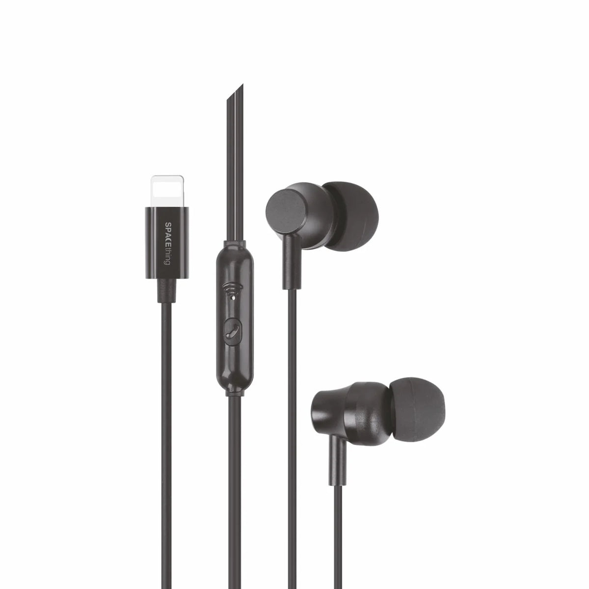Spacething Vibra Tune Type-L Earphone - Black
