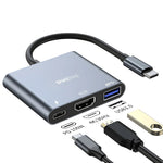 Spacething Linker 3-in-1 USB-C Hub - Grey