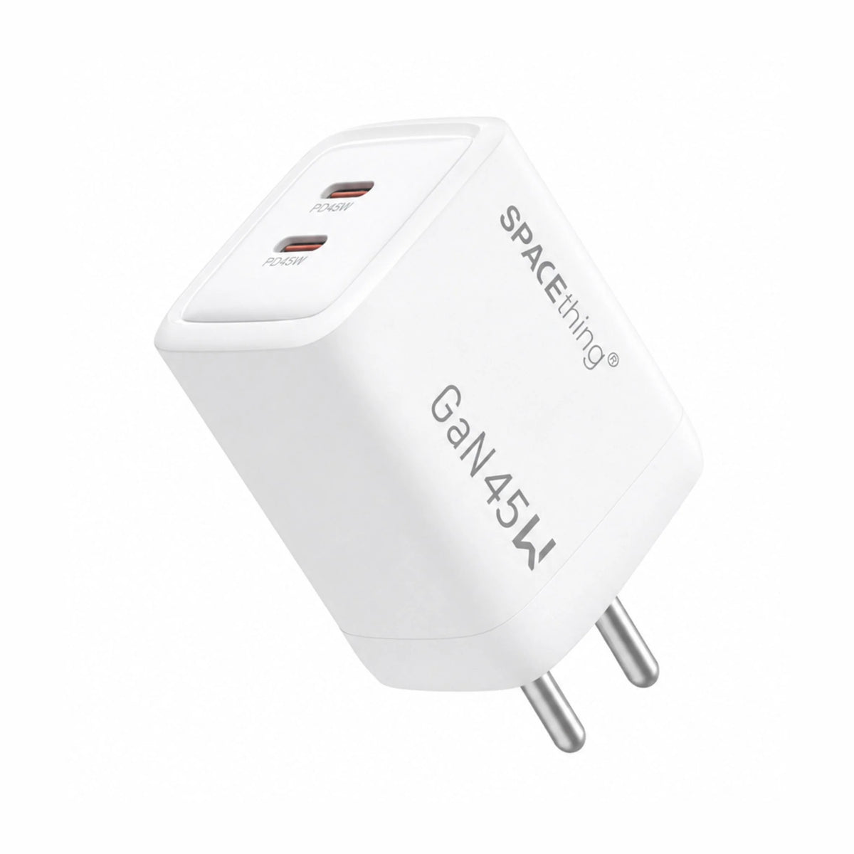 Spacething Prime GaN 45W 2C Fast Charger - White