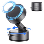 Vacuum Suction Magnetic Phone Holder Stand Mount 360°