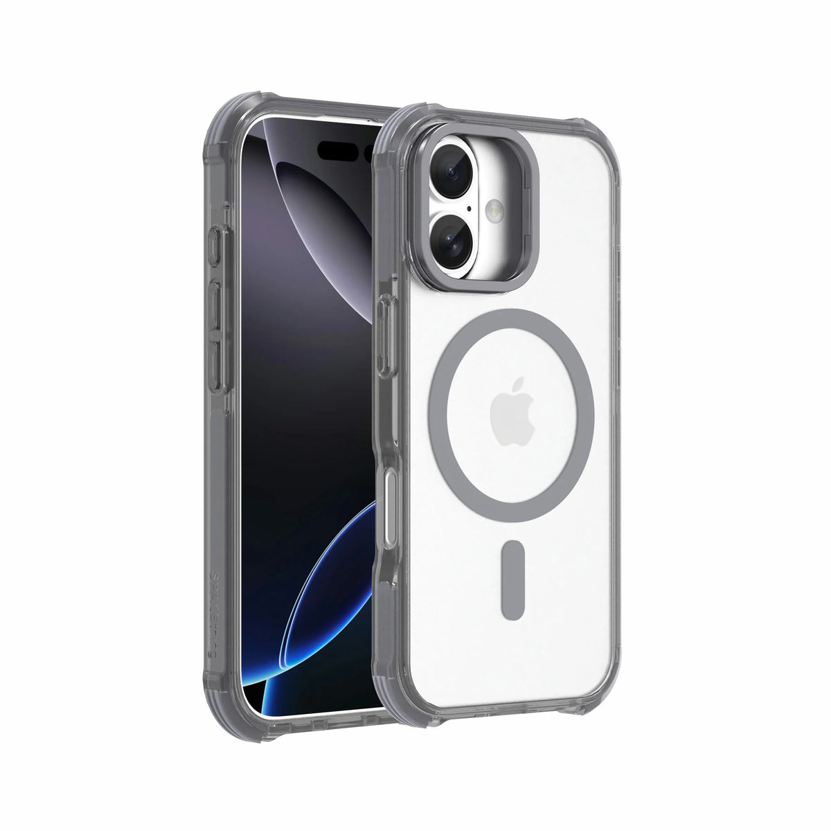 Spacething Helix MagClick Stand Case for iPhone 17 - Black