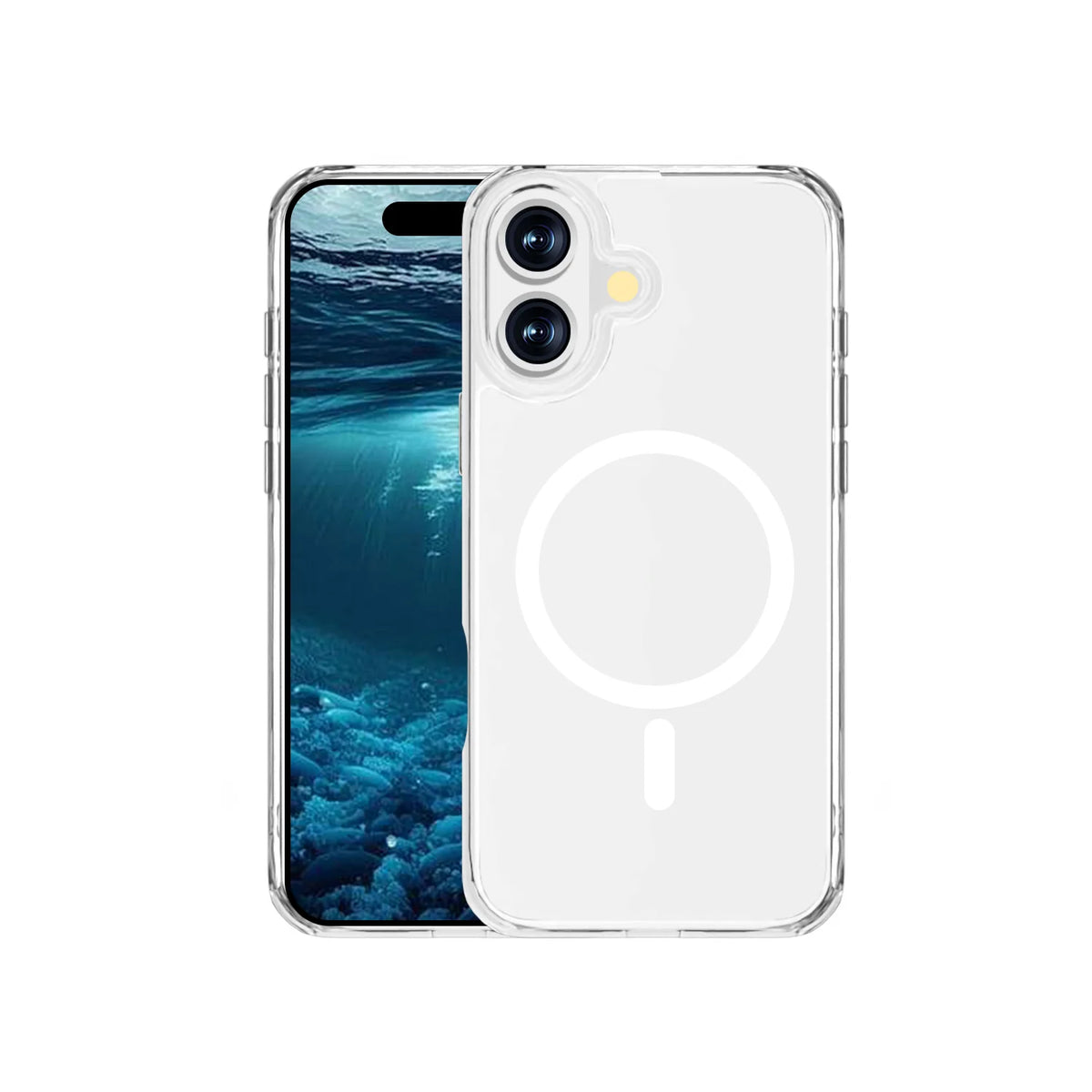 Spacething Minimal MagSafe Case iPhone - Clear 16 Plus
