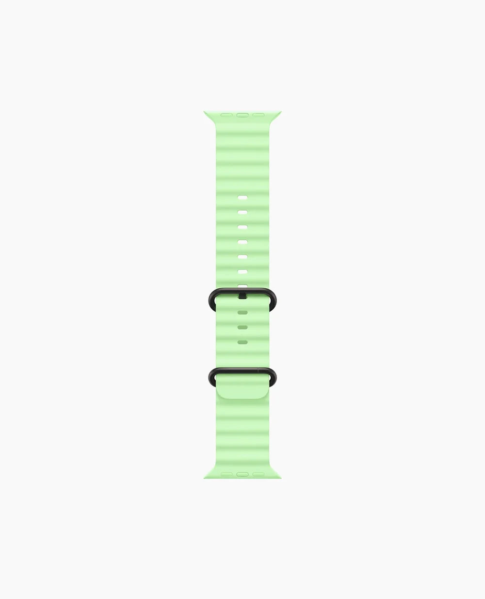 Neon Green Ocean Band - Black Titanium Finish