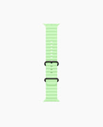 Neon Green Ocean Band - Black Titanium Finish