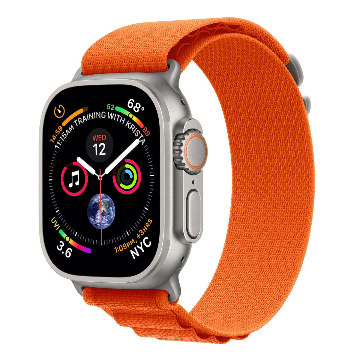 Spacething Adventure Loop Apple Watch Band – 49mm / 45mm Size Orange