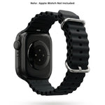 Spacething Ocean Apple Watch Band – 49mm / 45mm Size - Black