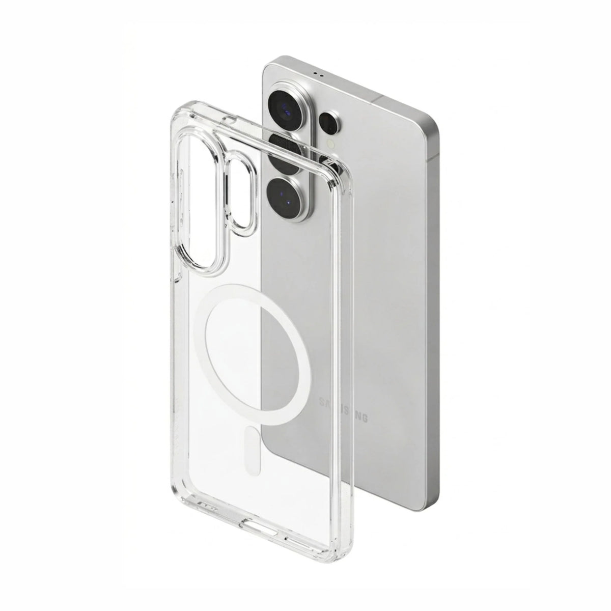 Spacething Minimal MagSafe Case - Clear Samsung Galaxy S26