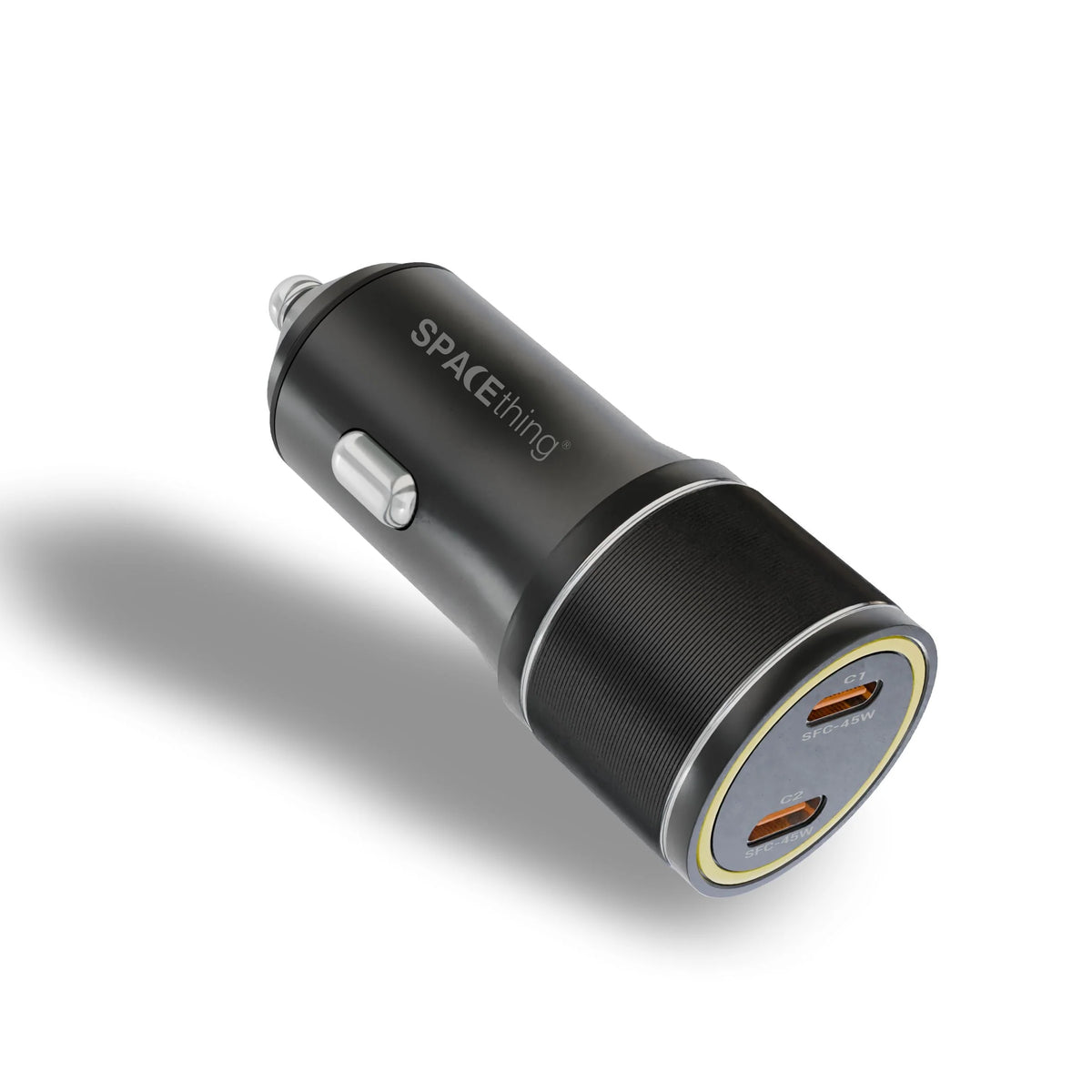 Spacething Orbis 90W Dual Type - C Car Charger - Black