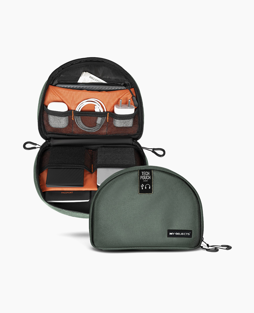 Tech Pouch : The All-in-One Waterproof Travel Organizer - Fossil Grey