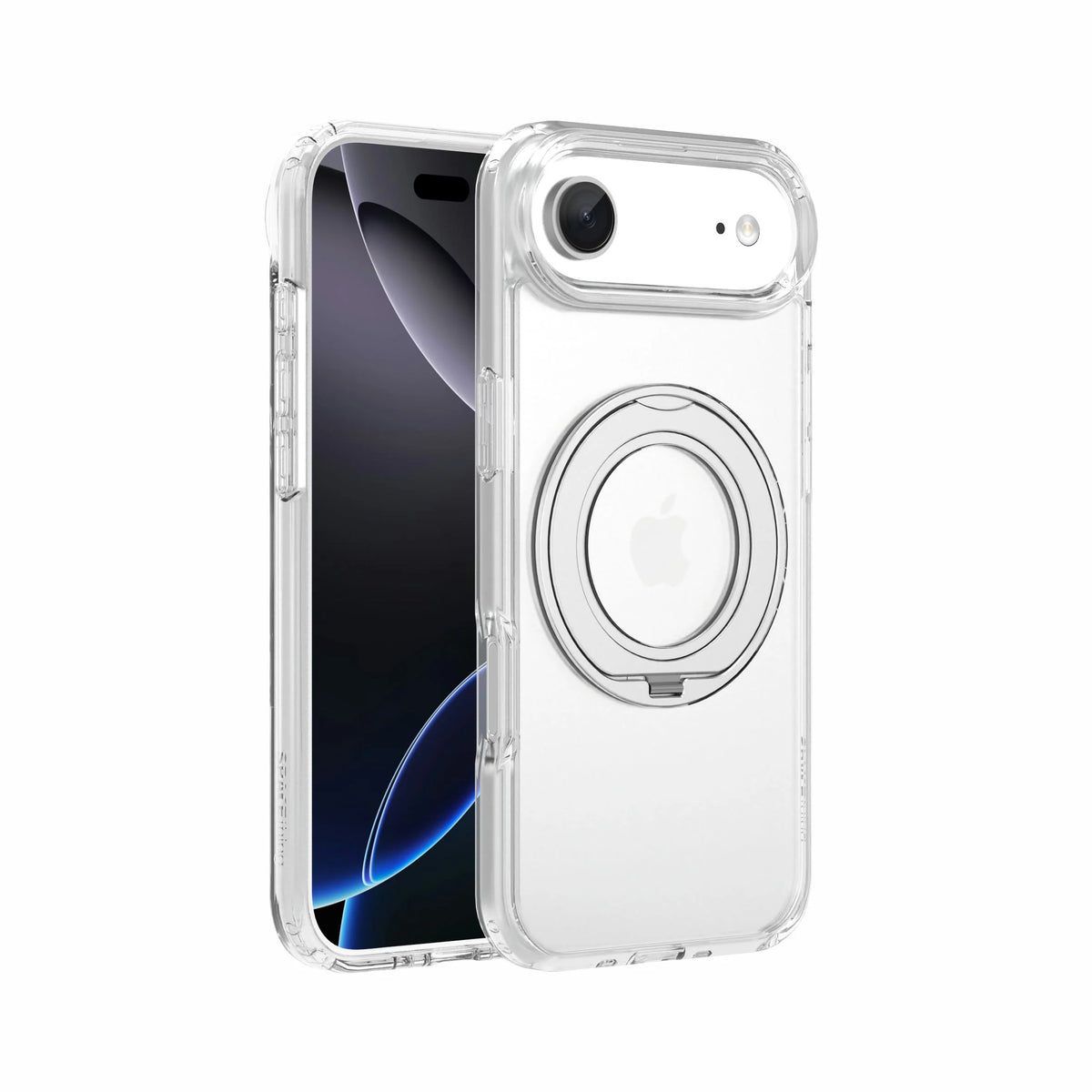 Spacething Marsix 360° Stand Case for iPhone 17 Air - Clear