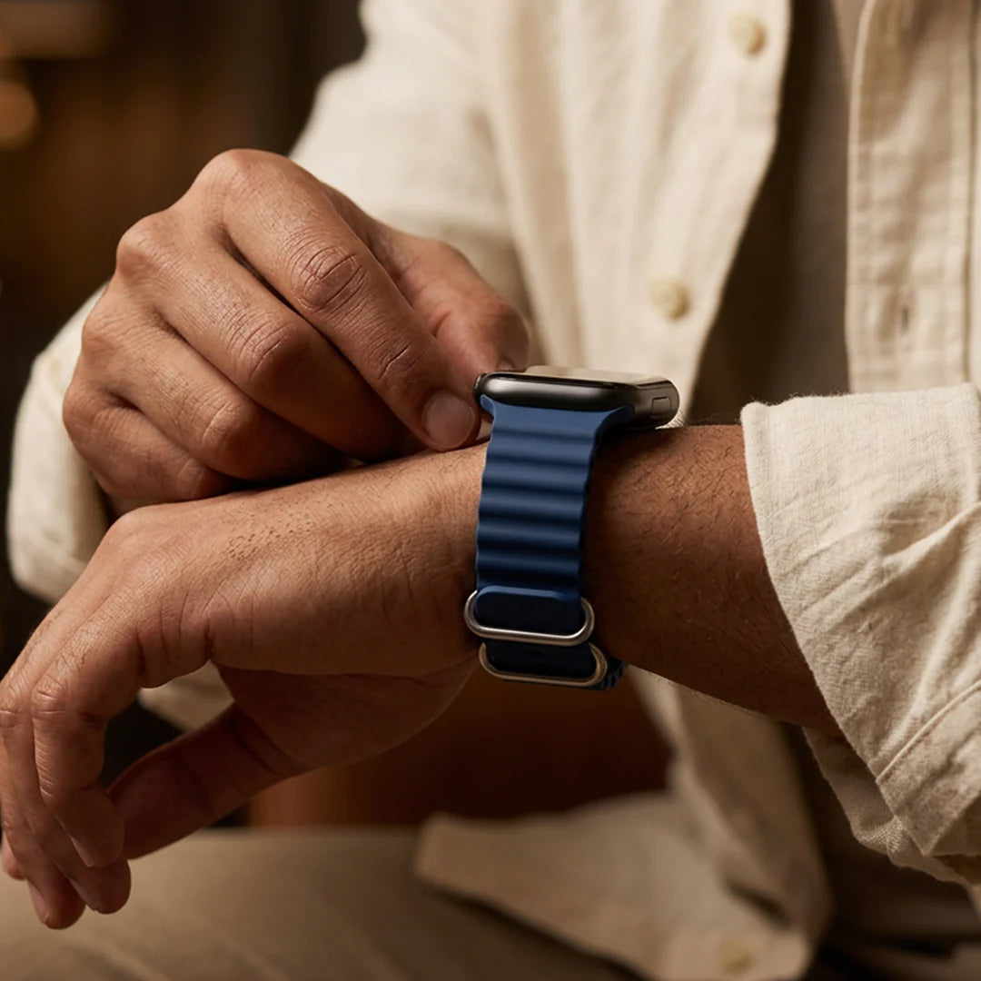 Spacething Ocean Apple Watch Band – 49mm / 45mm Size - Blue