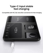 4-in-1 Wireless Charging Station with Touch Buttons