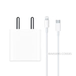 20W C-Type Charger [Adapter + C-to-Lightning Cable]