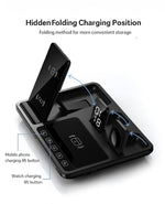4-in-1 Wireless Charging Station with Touch Buttons