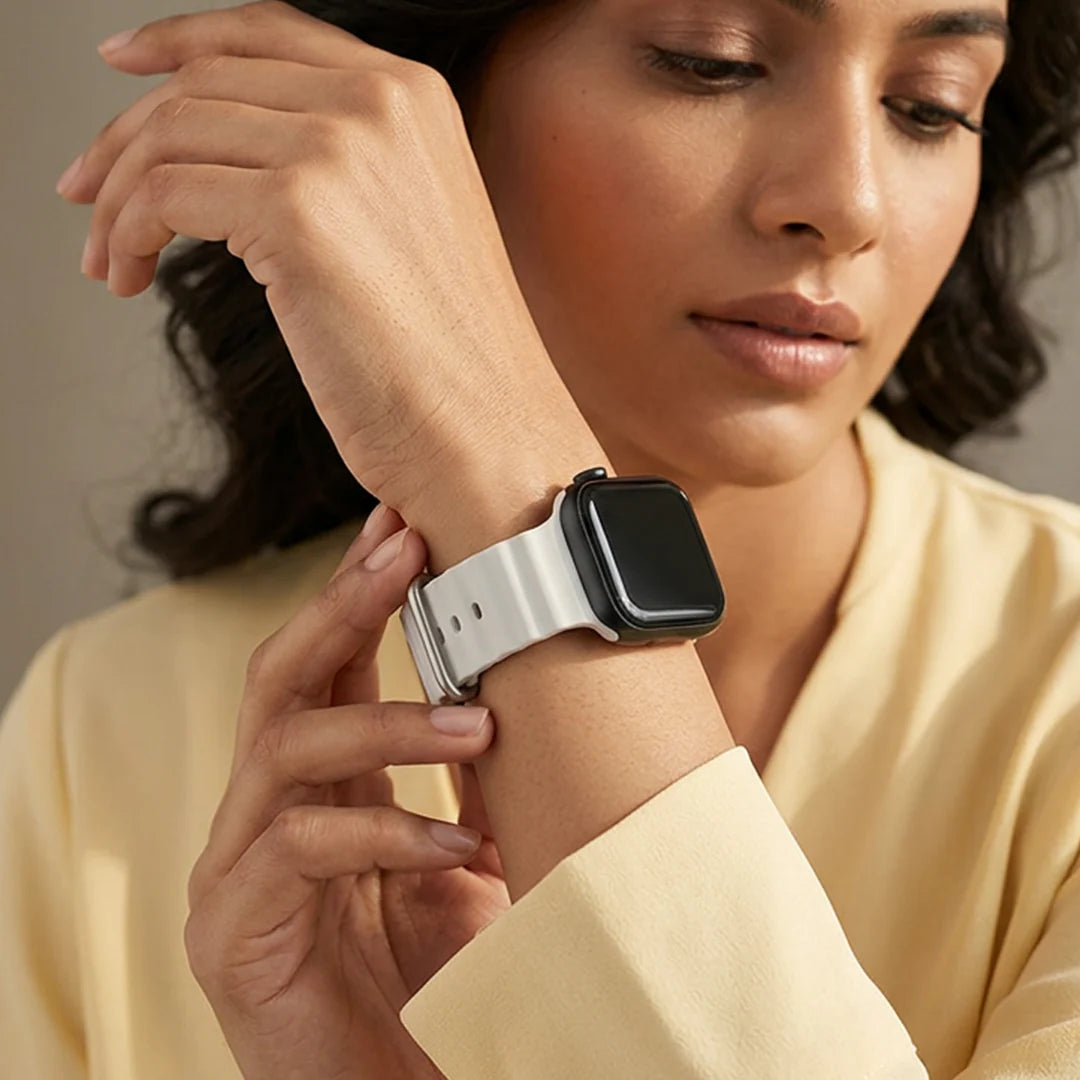 Spacething Ocean Apple Watch Band – 49mm / 45mm Size - White