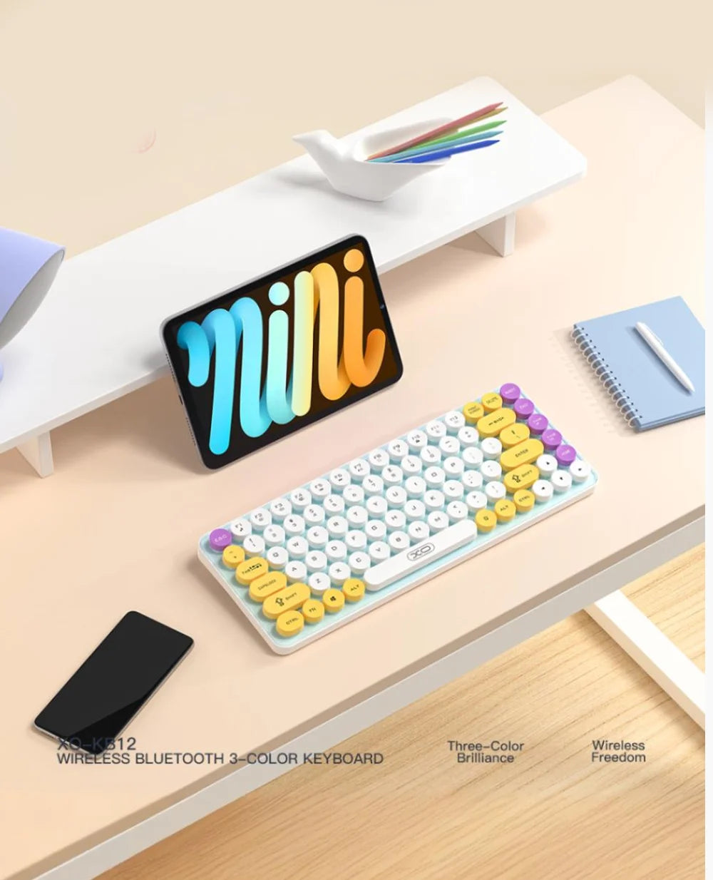 POP Keys Mechanical Bluetooth Keyboard - Teal Tricolor