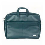 Spacething Helios Leather Laptop Bag With Free Tech Organiser Pouch | 13-14" Inches - Blue