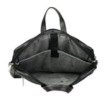 Spacething Helios Leather Laptop Bag With Free Tech Organiser Pouch | 15-16" Inches - Black