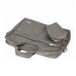 Spacething Helios Leather Laptop Bag With Free Tech Organiser Pouch | 13-14" Inches - Grey