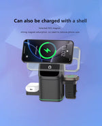Auto Rotatable 3-in-1 Wireless Charging Station