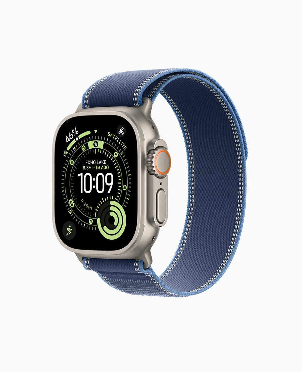 Blue/Bright Blue Trail Loop - Natural Titanium Finish