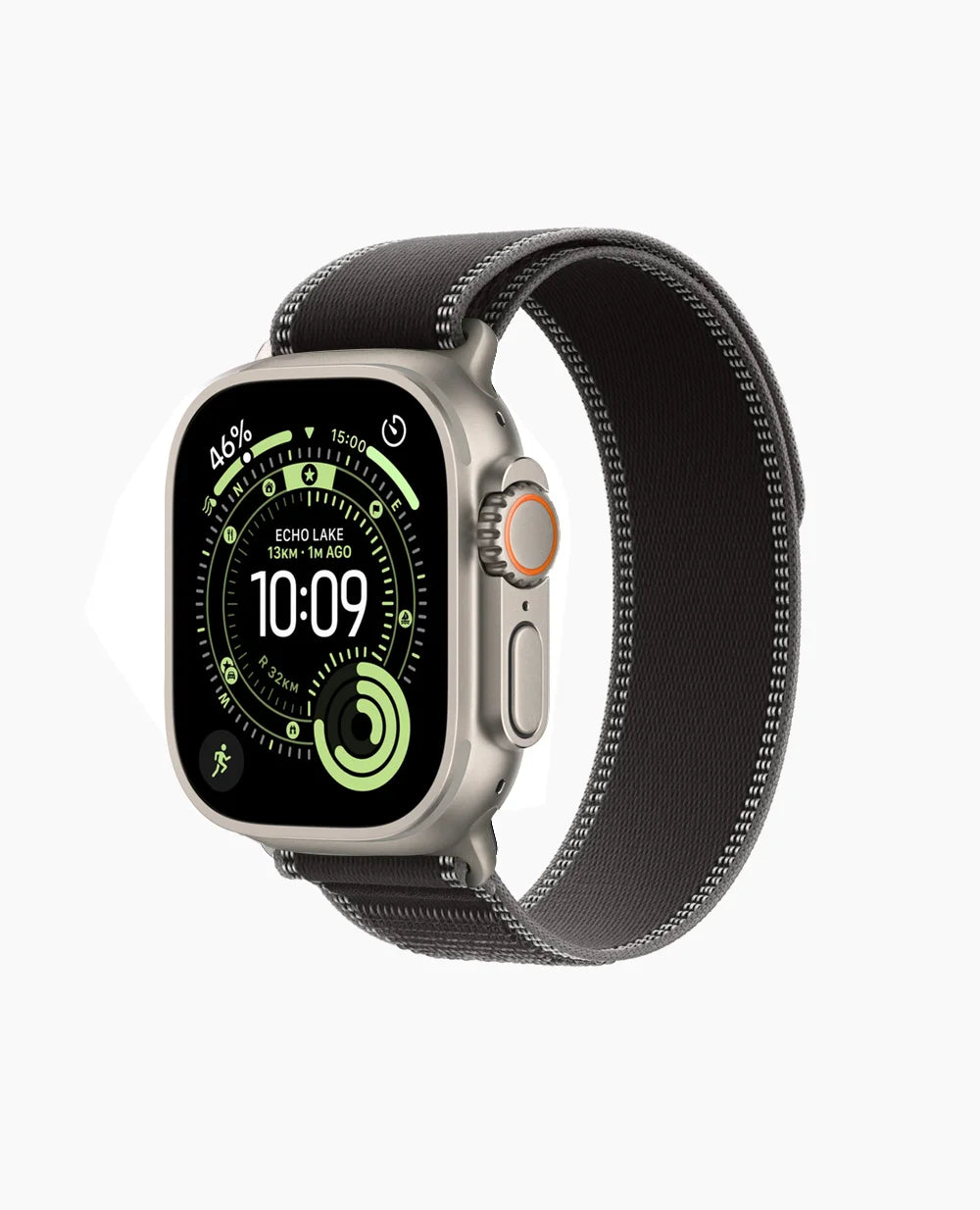 Black/Charcoal Trail Loop - Natural Titanium Finish