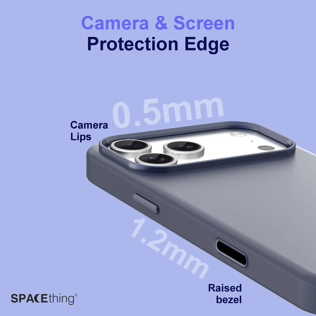 Spacething Smoothie MagSafe Case iPhone 17 Pro – Blue