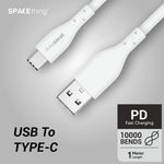 Spacething Flash Cable Colour - White