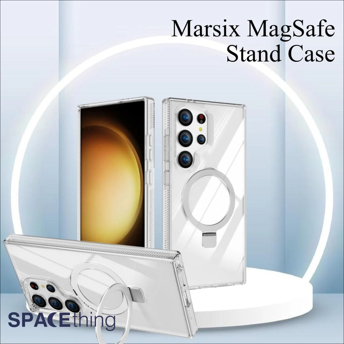 Spacething Samsung Galaxy S25 Ultra Marsix MagSafe Stand Case - Clear