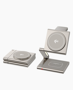 4-In-1Foldable Qi2-Certified Magsafe-Compatible Wireless Charger ( Titanium Gold )