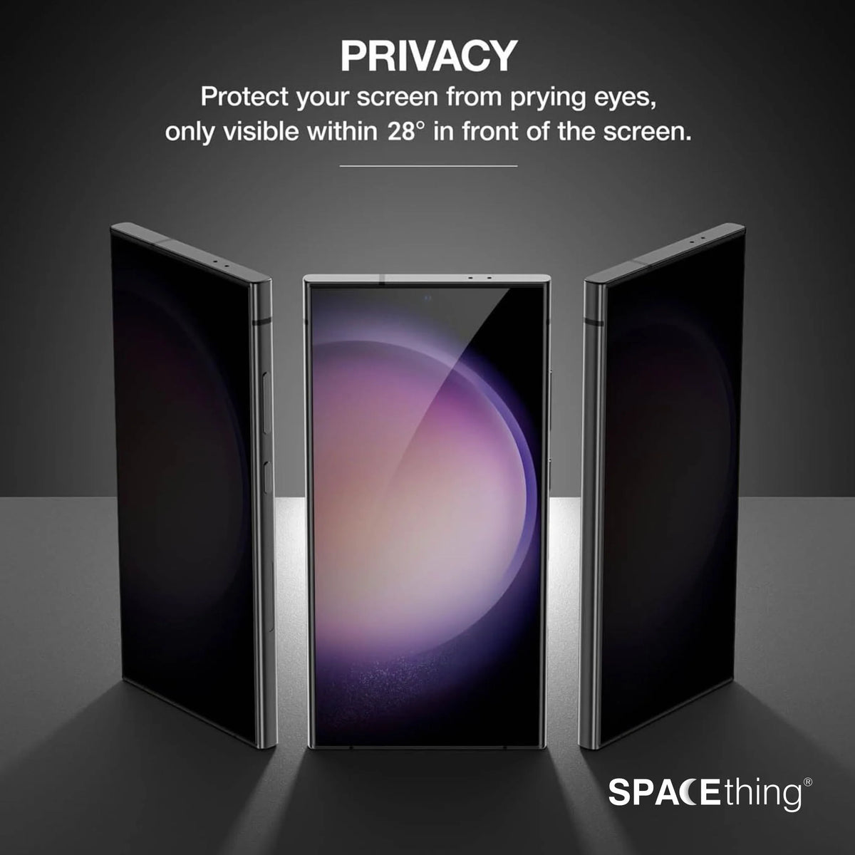 Spacething 2 Way Privacy Glass - Black Samsung Galaxy S26 Ultra