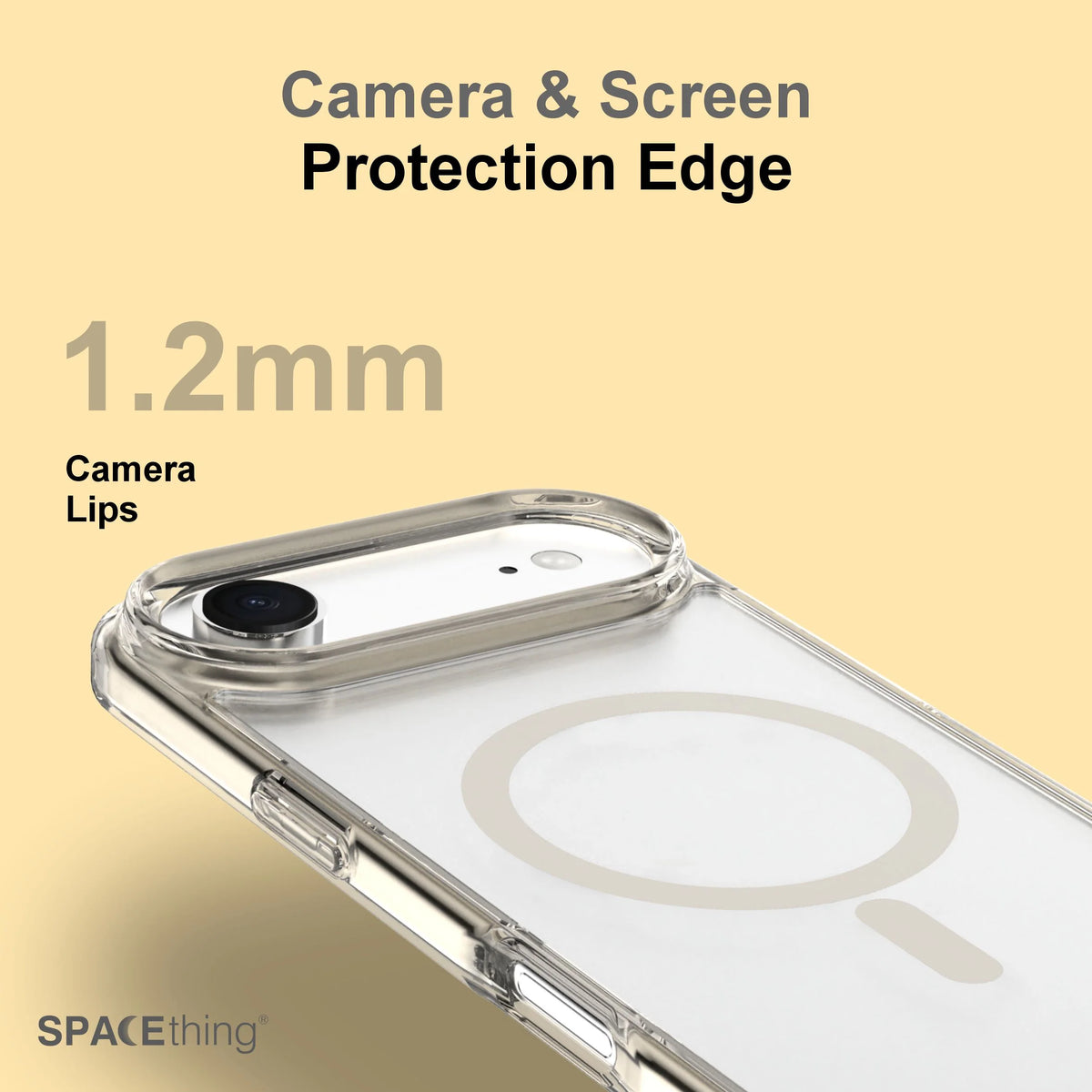 Spacething Minimal MagSafe Case for iPhone 17 Air - Gold