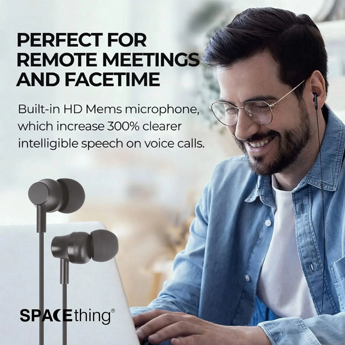 Spacething Veria Tune Type-C Earphone - Black