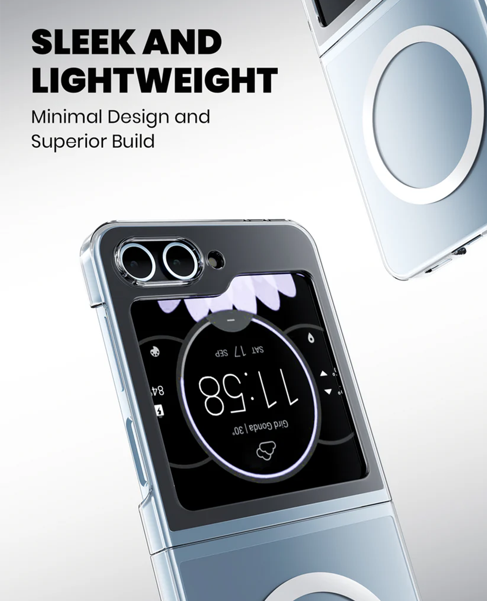 Anti-Yellow Magsafe Clear Case Samsung Z Flip 5