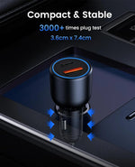 125W Max Fast Car Charger - 2 Ports