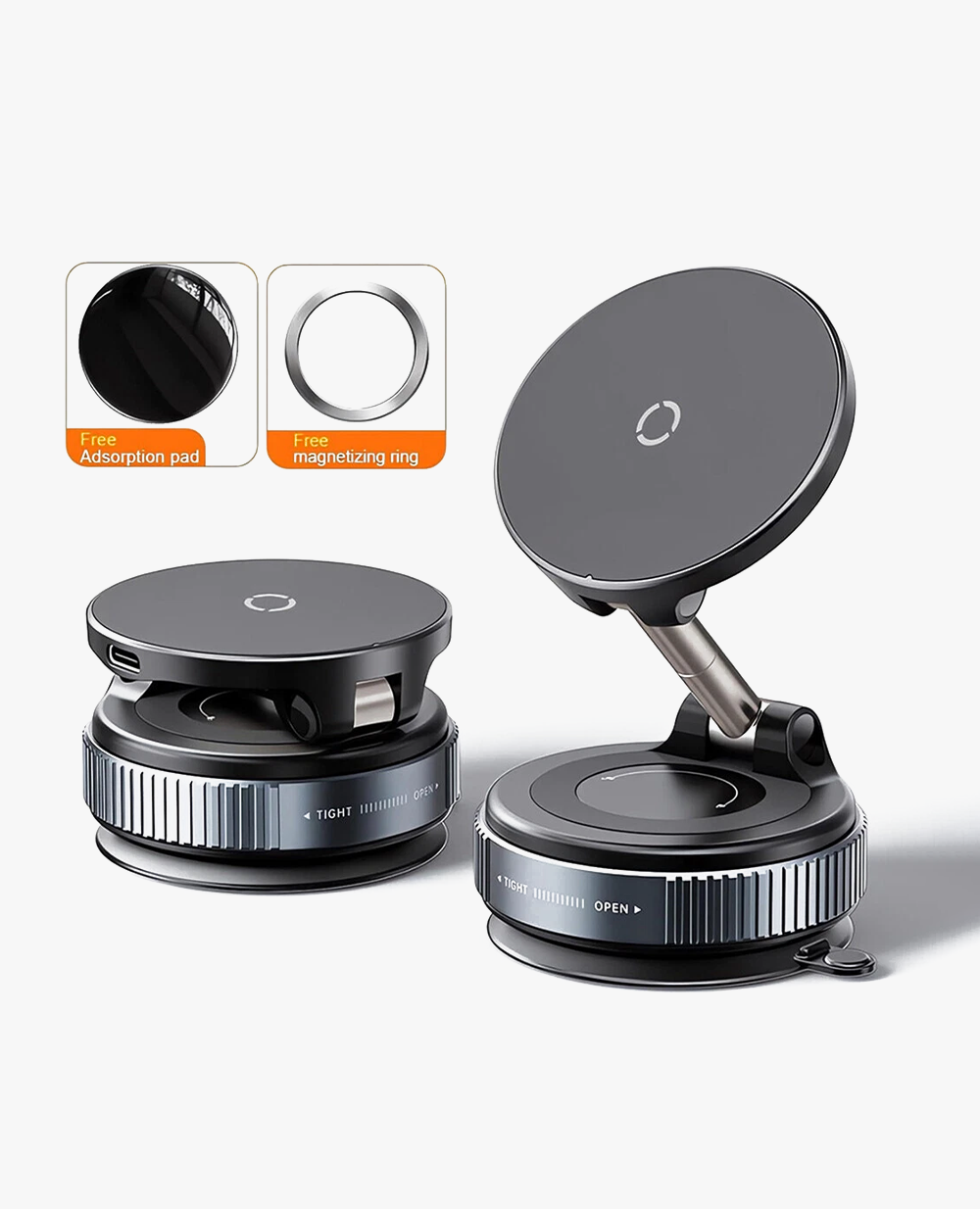 Vacuum Suction Magnetic Phone Mount 360°