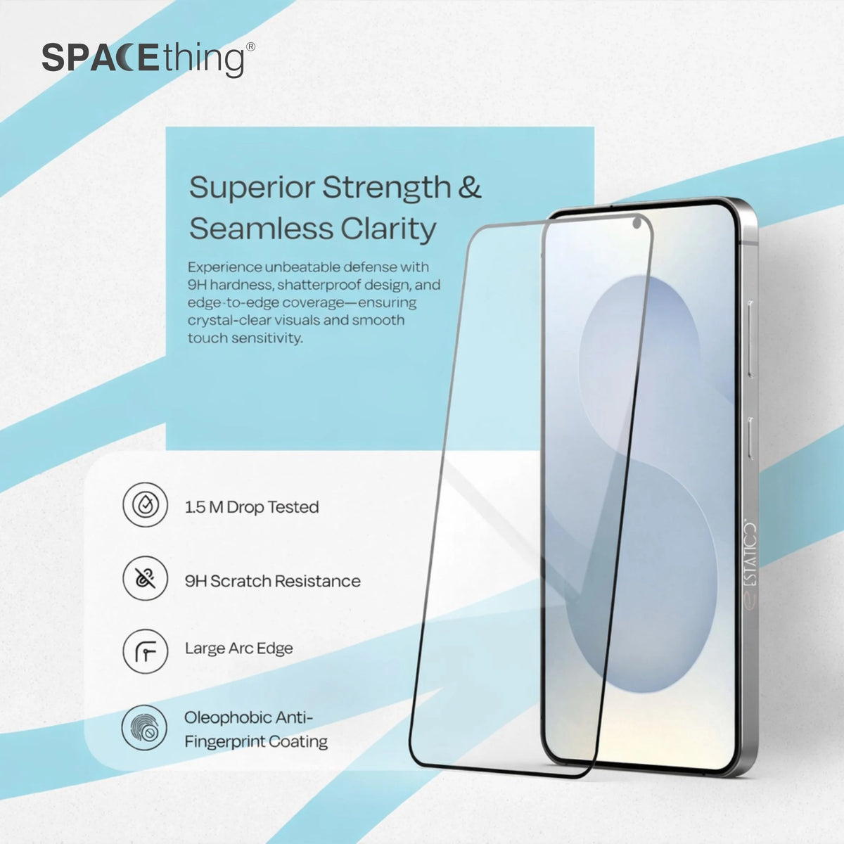 Spacething Full Tempered Glass - Clear Samsung S25 Ultra