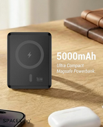 Spacething Bolt Mini 5000Mah Magsafe Power Bank - Black