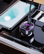 Smart Car Charger Bluetooth MP3 + 2 Port Charging with Light